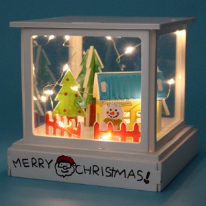 겨울풍경 크리스마스 조명등(LED형)(1인용 포장)