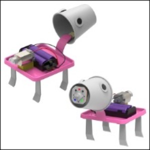 창작용 종이컵 진동로봇(일반형,LED형)(5인용)